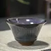 Xícara de Chá Jianzhan Queimada em Forno Tamanho Grande Cerâmica Xícara para Degustação de Chá Xícara de Anfitrião Kung Fu Chapéu de Cogumelo Conjunto de Uma Peça Xícara de Chá Tenmoku Múltiplos Estilos