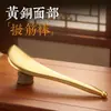 Palo para aliviar la tensión muscular y tabla gua sha de latón puro, producto genuino para lifting y reafirmación facial, palo para aliviar la tensión muscular de los ojos, masaje de puntos de acupuntura de meridianos de hombros y cuello