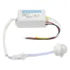 Interruptor con sensor de cuerpo humano 220V módulo de cabeza pequeña infrarroja, sonda oculta empotrada para luz de pasillo y detección de sonido