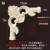 Talla en Madera Dongyang Aplique de Madera Maciza Flor de Esquina de Puerta de Gabinete Fondo de Pared con Patrón Floral Estilo Europeo Pieza de Flor de Madera Decoración Diagonal en Stock Boda