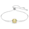 Collar de Cristal Austriaco Shi Jia para Mujer Clásico Color Representativo Mensual 12 Signos del Zodiaco Colgante de Arete Cuadrado Pulsera