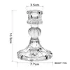 Ins vidro coluna romana castiçal ornamentos retrô franceses decorações castiçal para jantar à luz de velas romântico decoração suave foto