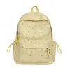 Mochila Linda de Dibujos Animados Estrellas Estilo Coreano para Chicas Estudiante de Secundaria Mochila de Hombro Doble Ligera Simple de Gran Capacidad para Chicas Nicho Alta Apariencia