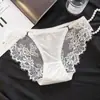 2025 nova sexy renda cetim lingerie feminina renda no quadril cintura baixa calcinhas de algodão femininas
