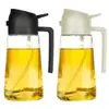 Nueva Botella Pulverizadora de Aceite Transfronteriza de 470 ml 2 en 1 de Vidrio para Uso Doméstico en la Cocina, Pulverizador Atomizado de Aceite Comestible y Vertedor de Doble Propósito