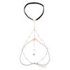 Joyería transfronteriza europea y americana sexy colgante de perla sintética anillo para pierna de moda cadena para pierna de chica popular elástica para mujer todo partido cadena para pierna de chica popular al por mayor