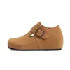 Zapatos Birkenstock de piel genuina para mujer, aumento interno de altura de 5 cm, piel de vaca completa, suela gruesa, adecuados para personas menudas, para uso en exteriores, nuevos zapatos Birkenstock otoño 2026