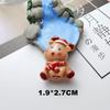 Acessórios de resina de Papai Noel com desenho animado, cola cremosa, faça você mesmo, capa para celular, grampo de cabelo, decoração de árvore de Natal, atacado