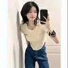 Camiseta Irregular de Manga Corta para Mujer, Nuevo Diseño Verano 2026, Top Corto Ajustado, Moda Femenina Tendencia