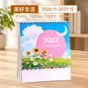 Calendario Personalizado del Año de la Oveja 2027 con Tu Propio Diseño, Creativo Calendario Mensual de Madera con Logo Personalizado para Publicidad Empresarial