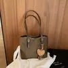 Bolso de Gran Capacidad para el Trabajo Otoño e Invierno Bolso Tote Retro Esmerilado para Mujer Moda Coreana Versátil Bolso de Hombro para Mujer