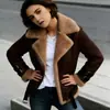 Roupas Femininas Spot Transfronteiriças Amazon Casaco de Couro de Veado Lã de Cordeiro Feminino Casaco de Pele Feminino Casaco de Algodão Feminino