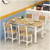 Mesa de comedor y sillas para restaurante, rectangulares, para uso doméstico, desayunadores, loncherías y establecimientos comerciales; juegos de mesa y sillas para comedor