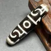 Colar Pingente Colar de Contas Multifacetadas de Calcedônia Natural de Xizang Pingente de Pulseira de Cinábrio de Xizang de Mina Antiga para Homens e Mulheres