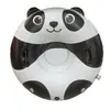 Anel de neve inflável novo, transfronteiriço, resistente ao frio e espessado, com design de grafite de panda, formato redondo, para brincadeiras na neve ao ar livre no inverno