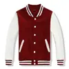 Uniforme de beisebol suéter feito sob medida macacão feito sob medida uniforme de classe outono e inverno com veludo extra casaco bordado festa de colegas de classe impressão de logotipo