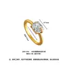 Anillo Único de Diseñador Vintage Dorado Lindo Gato Kt con Diamante Grande Brillante, Anillo Cerrado de Lujo Ligero para Dedo Índice, Venta al por Mayor para Mujeres