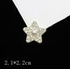 Kwai Sha Resina Diamante Completo Flor de Cinco Pétalos Perla Amor Perla Diamante Redondo Accesorios de Joyería para Bricolaje Accesorios para el Cabello Agujero Zapatos Hebilla