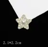 Dai Wan tres perlas florales de cinco puntas con diamantes completos hebilla para zapatos con agujero de corazón de perla accesorios de joyería diy materiales