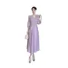 Miyake Miyake 2025 Verano Nuevo Transfronterizo Elegante Holgado Talla Grande Moderno Elegante Delgado Vestido para Mujeres