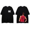 Camiseta de Manga Curta de Animação Japonesa Transfronteiriça Slam Dunk Master Masculina Street Casual Solta Gola Redonda Estilo Ins Verão Manga Cinco Pontos