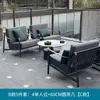 Sofá de exterior cadeira de rattan para pátio cadeira simples dupla corda trançada Varanda externa terraço jardim villa Pousada combinação de mesa e cadeira
