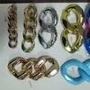 Corrente Torcida Plástico UV Corrente Decorativa UV Decoração Corrente Acrílica ABS Anel Aberto Corrente de Diamante dalingx