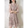 Vestido de Seda Estilo Artístico 2026 Verano Nuevo para Mujer Estilo Retro Francés Ligeramente Maduro Vestido de Seda Floral