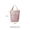 Bolsa de aseo simple, bolsa cosmética portátil de malla, para mujer, para baño, fitness, viajes, portátil, transpirable, bolsa de almacenamiento con drenaje de agua