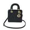 2025 Nuevo Color Sólido Estilo Coreano Retro Simple Nuevo Bordado Acolchado Casual Bolso de Hombro Cruzado Bolso Cuadrado Pequeño para Mujer