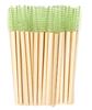Atacado Haste de Bambu Descartável Pincel para Cílios Portátil Cerdas de Nylon Pincel Cosmético para Cílios Modelador de Cílios Pincel para Sobrancelhas Pente para Sobrancelhas