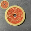 Atacado de Moedas Taoístas com Furo Redondo, Moedas com Furo Quadrado e Moedas Bagua com Desenhos de Frangipani Roxa e Cinábrio pelo Fabricante Shan Gui Huanyuan
