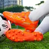 Fábrica de origen en Quanzhou al por mayor, zapatos de fútbol para niños, tacos de fútbol deportivos unisex, zapatos para césped para estudiantes de primaria, zapatos para competición y entrenamiento