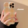Funda para iPhone 17 Estampado a Cuadros para Niña Teléfono Apple 14 Pro Max Soporte de Airbag 11 Compatible 15 Película Original 16
