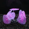 Venta al por mayor de decoraciones para acuarios de fabricantes Coral suave simulado de silicona con efecto fluorescente Paisajismo de nubes grandes Bonsái