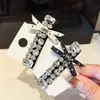 Brillante Clip de Pinza Bb Resistente con Pedrería Moda Lazo de Puntos Clip para Flequillo Peineta Lateral Exquisita de Gama Alta Clip para el Cabello