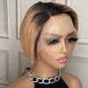 Pelucas de comercio exterior europeas y americanas, pelucas de cabello humano con encaje frontal y parte frontal en T.