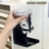 Estante Plegable para Tazas Oficina Puerta de Armario Sin Taladro Estante para Vasos de Agua Café Habitación de Estudiantes Mesita de Noche Estante para Tazas de Equipaje