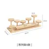 Estante para Flores para Repisa de Ventana de Madera Maciza, Soporte Decorativo Creativo para Suculentas, Estante de Almacenamiento Multinivel para Escritorio en Esquina de Balcón Interior