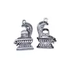 30x18mm 2g Plata Antigua Retro Joyería Hecha a Mano Material Faraón Egipcio Antiguo Serpiente Colgante
