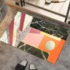 Alfombra de Barro Diatomeas Mármol Simple Transfronteriza Dorado Esmeralda Chapado Absorbente Baño Antideslizante Fácil Cuidado Felpudo Alfombra de Secado Rápido