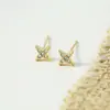 Pendientes que no necesitan quitarse al dormir, con un toque de alta gama y elegancia, Pendientes Sencillos y Compactos de 14 Quilates para Mujer, Pendientes de Sonrisa de Celebridad de Internet Coreana