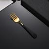 304 Internet Red Spoon Aço Inoxidável Tableware Faca e Colher Garfo Hotel Western Steak Faca Sobremesa Round Spoon Garfo logotipo imprimível
