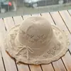 Chapéu Feminino de Palha de Verão Lavável Dobrável Estilo Coreano Aba Larga Sol Férias Versátil Borda Larga Chapéu Fresco