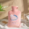 Bolsa de Agua Caliente Nueva Rellena de Agua, Bolsa de Agua Caliente Rellena de Agua, Compresa Caliente para Frío Uterino y Calentamiento Abdominal, Calentador de Manos Removible y Lavable para Estudiantes, a Prueba de Explosiones