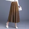 Elegante Saia Patchwork de Renda para Mulheres, Nova Coleção Outono/Inverno 2026 Cintura Alta Emagrecedora Comprimento Médio Estilosa Redutora de Idade Saia Cauda de Peixe