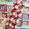Lindo Dibujo Animado de Papá Noel para Niños, Ligas para Cola de Cabello, Bandas para el Cabello Navideñas para Niñas, Cuerdas para el Cabello para Estudiantes de Primaria, Venta al por Mayor
