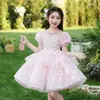 Vestido Infantil Dama de Honor Boda Cumpleaños Vestido de Princesa Vestido para Presentación de Piano Estudiante de Primaria Vestido de Graduación