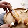 Mini Juego de cuatro piezas para hornear queso, muñeco de queso, mango de roble, juego de cuchillos para queso, cuchillo para queso de acero inoxidable