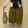 Maiyoyo|Conjunto de Chaleco Jacquard Tejido y Pantalones de Pana para Niñas Jóvenes, Adecuado para Usar en Capas en el Jardín de Infancia